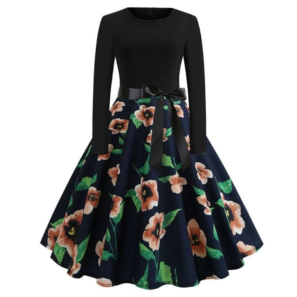 Women's Christmas Styled Swing Dress