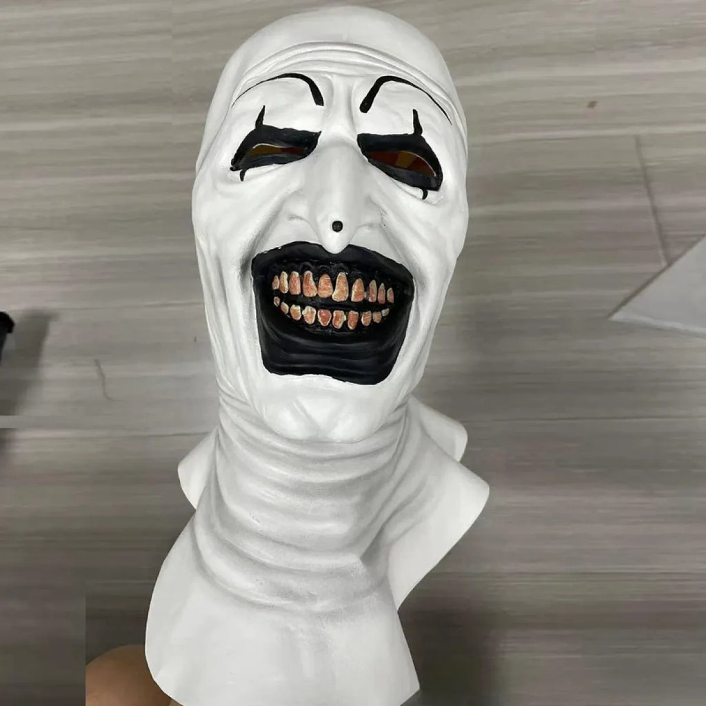 Terrifier 2 Art The Clown Cosplay Costume – Jumpsuit & Mask Halloween Set
