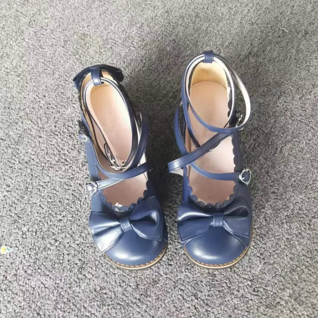 Cute Cross-Strap Flats - Princess Party Shoes