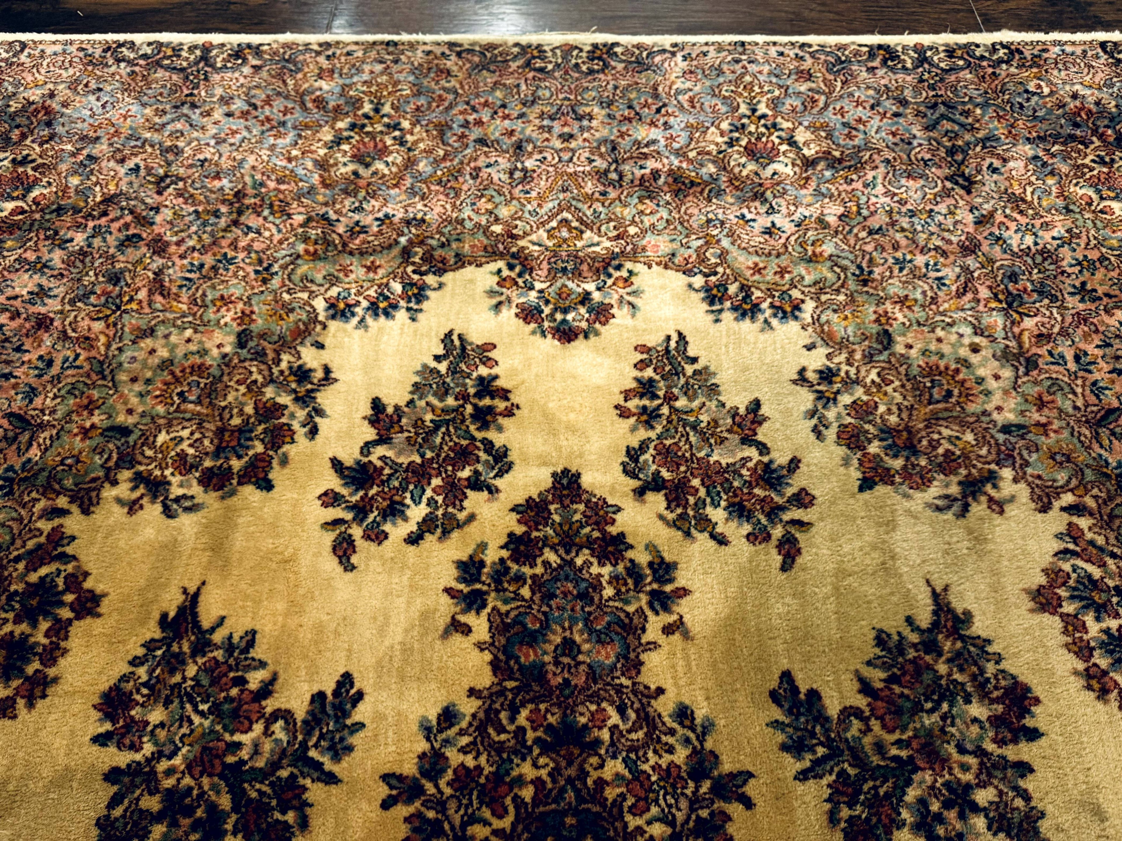 Karastan Kirman Rug #781, Antique Karastan Oriental Carpet 8.8 x 12, Wool Area Rug, Original Collection 700 Series, Rare Discontinued