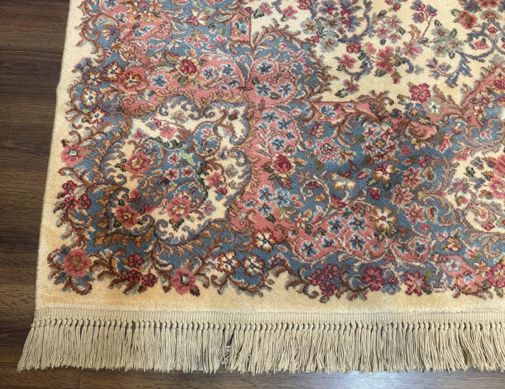 8.8 x 10.6 Karastan Kirman Rug #788, Wool Vintage Discontinued Floral Carpet