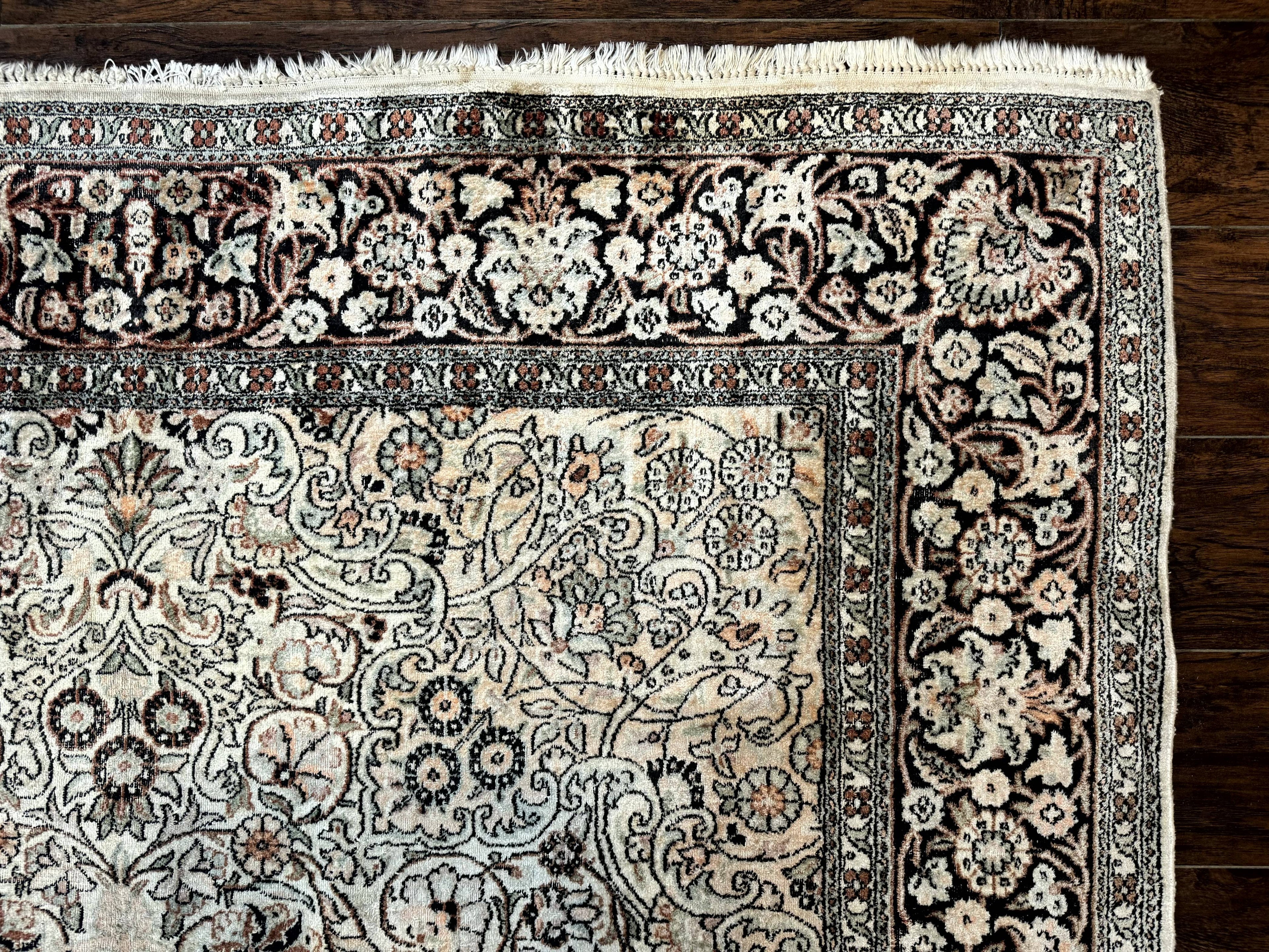 Silk Indian Kashmiri Rug 6x9