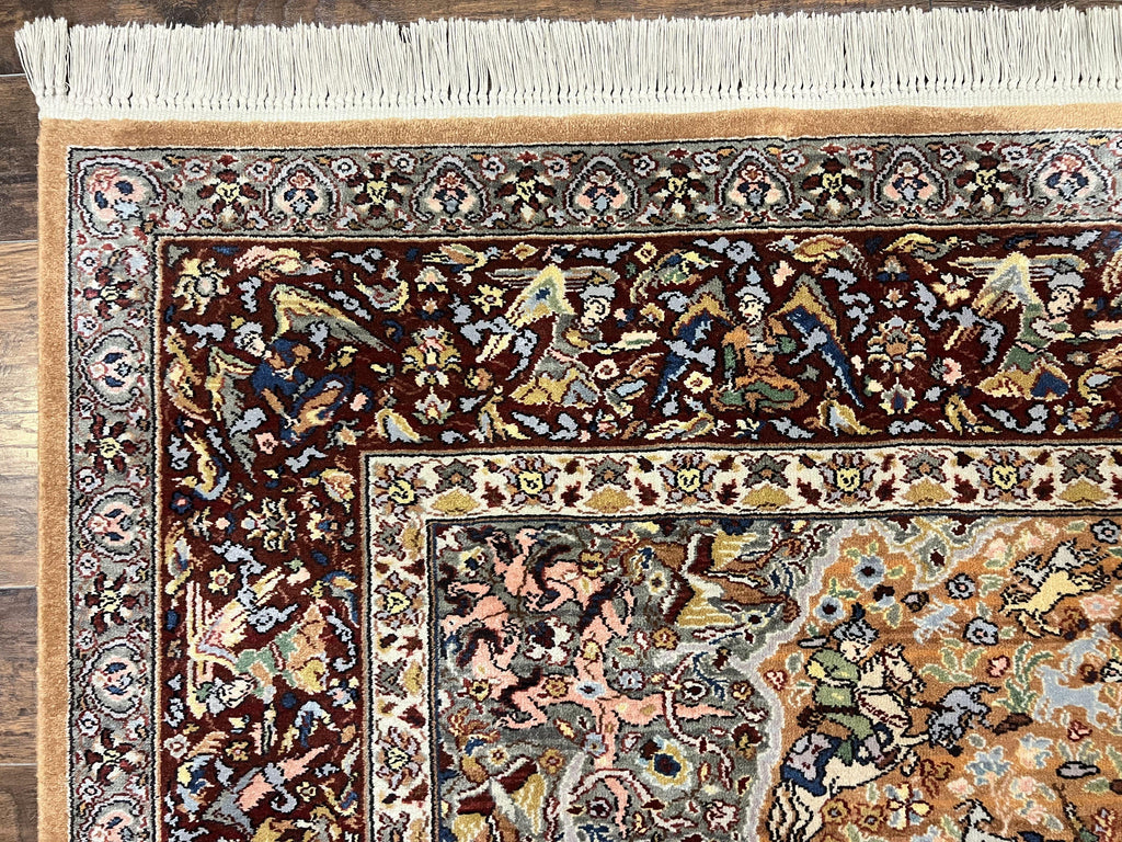 Karastan Rug 8.8 x 12 Persian Hunting Rug #723, Wool Pile