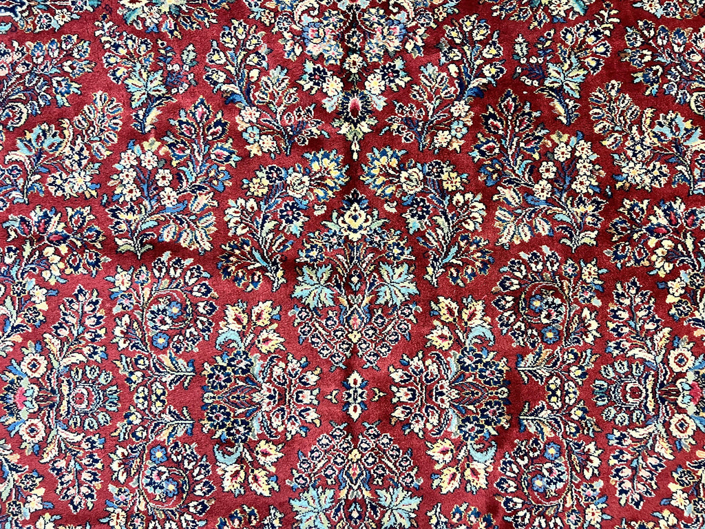 Karastan Rug 10x18 Red Sarouk #785, Wool Karastan Carpet, Original 700 Series, Vintage Discontinued Large Oriental Rug