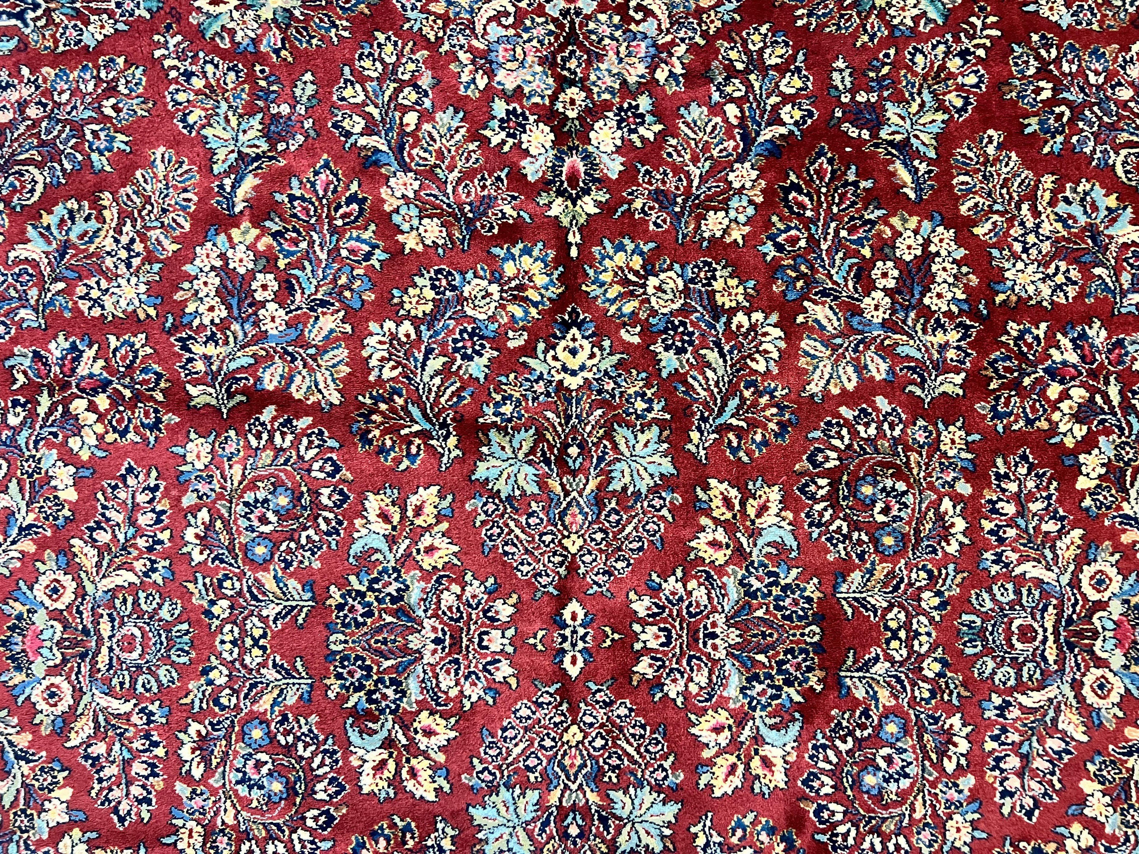 Karastan Rug 10x18 Red Sarouk #785, Wool Karastan Carpet, Original 700 Series, Vintage Discontinued Large Oriental Rug