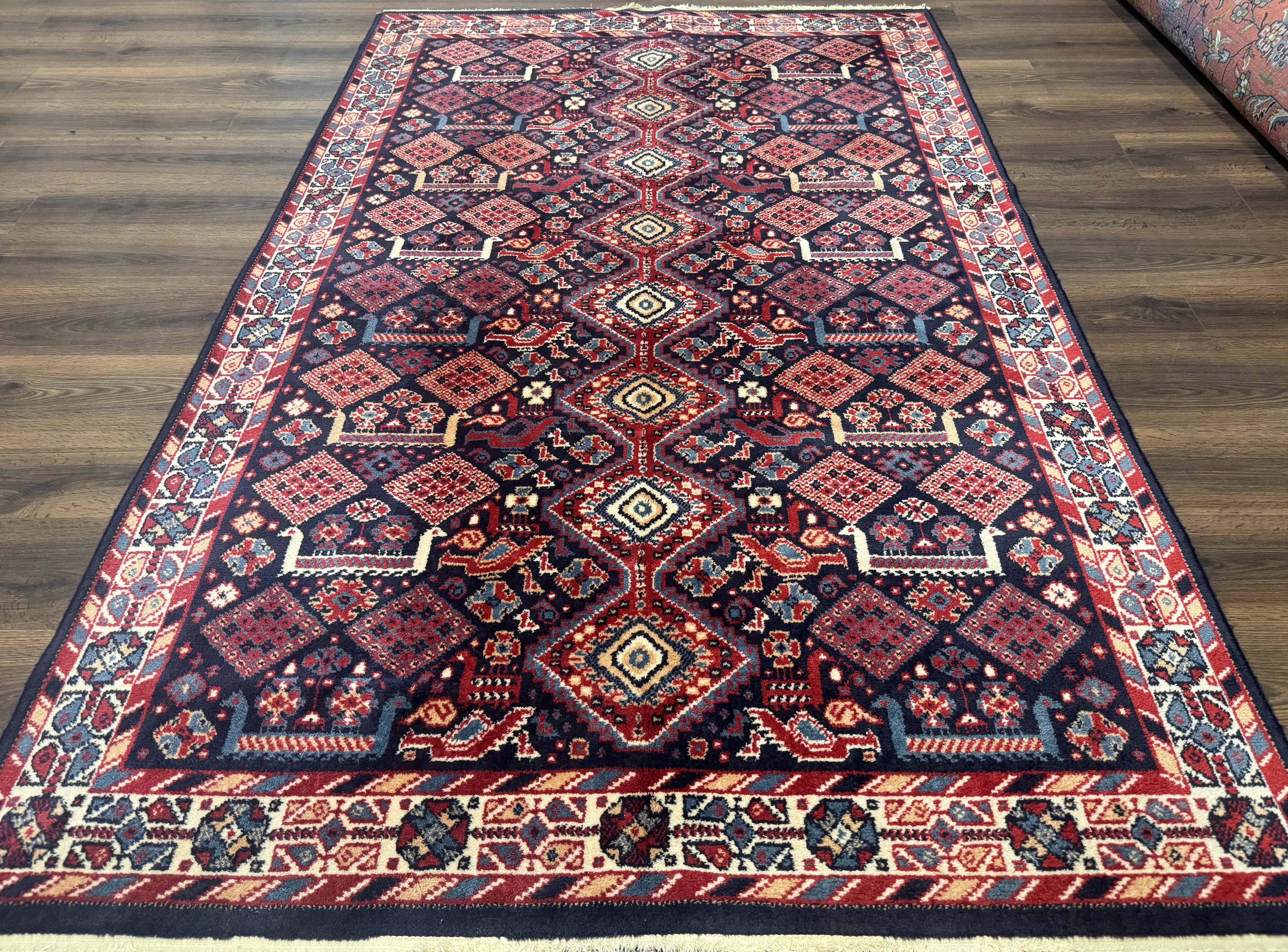 Karastan Rug 5x8, Yuruk Collection #530, Geometric Tribal Wool Pile Vintage Carpet