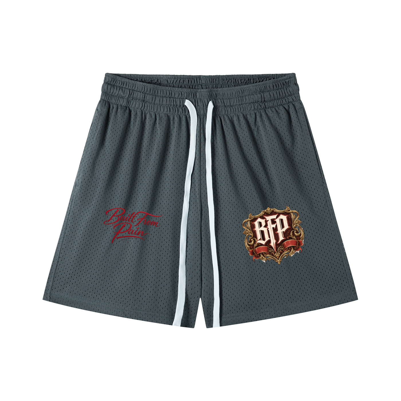 Mesh Drawstring Shorts