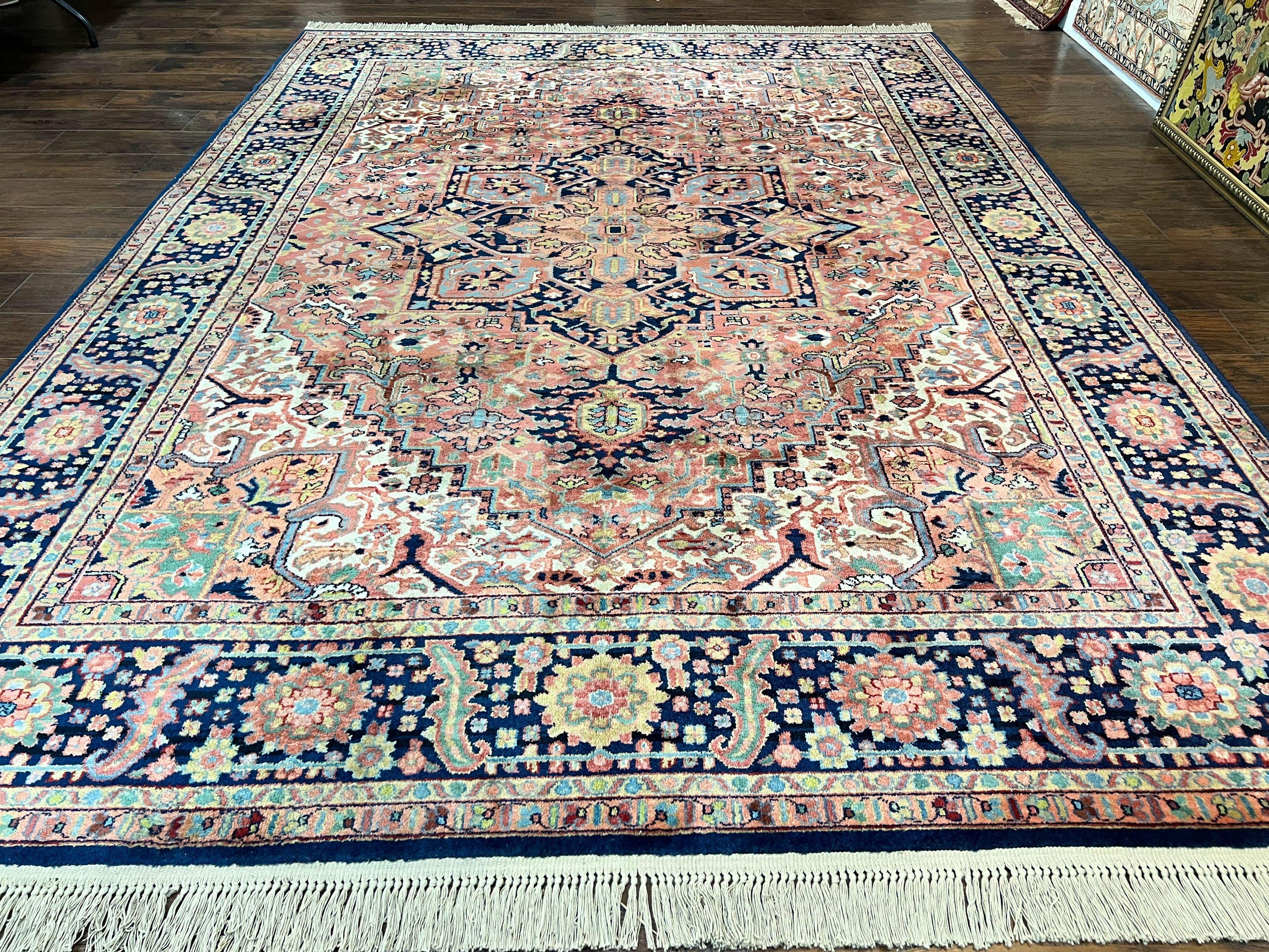 Karastan Rug 8.8 x 12, Karastan Heriz #726, Wool Pile Karastan Area Rug, Rare Hard to Find, Original 700 Series
