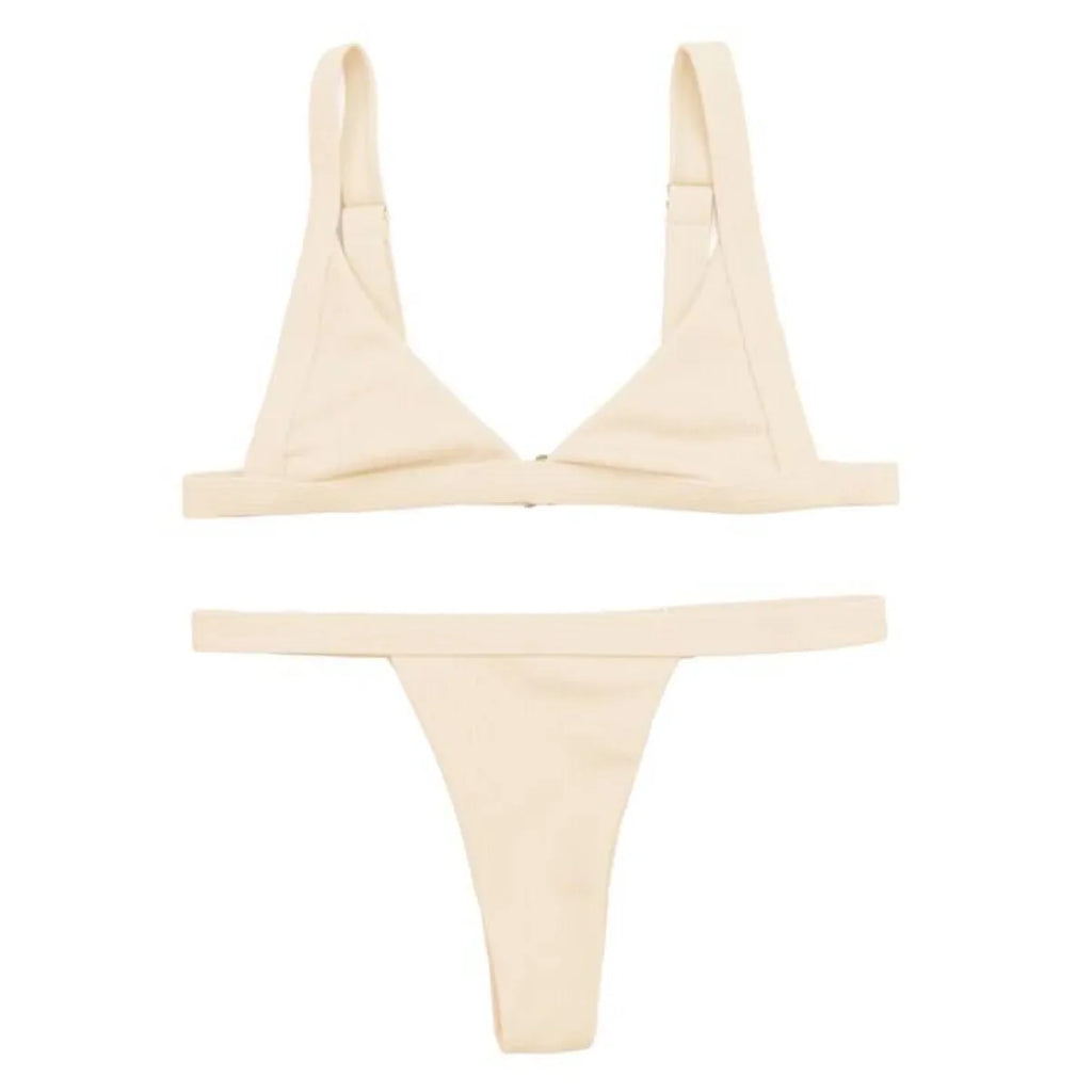 Deep-V Bikini Swimsuit