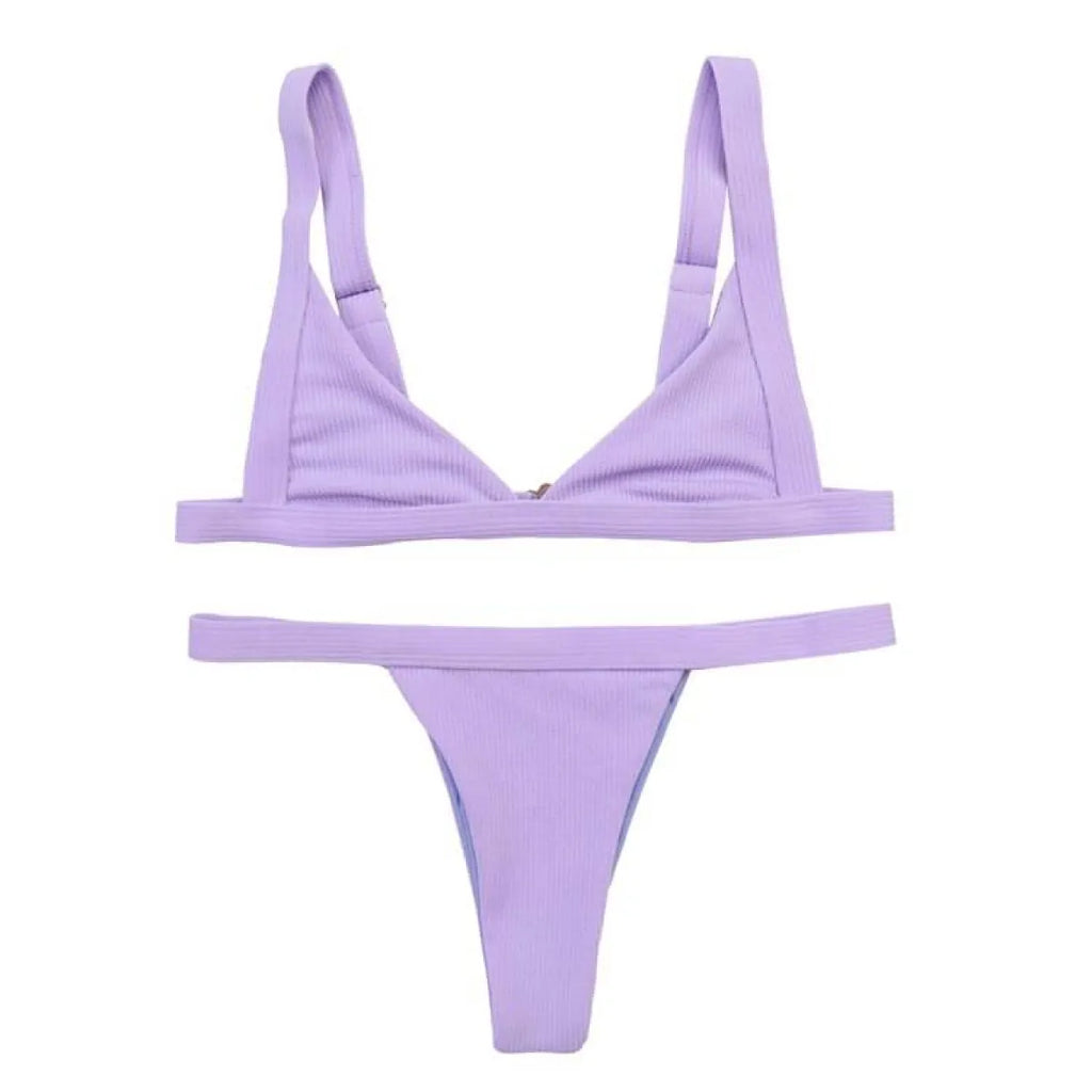 Deep-V Bikini Swimsuit
