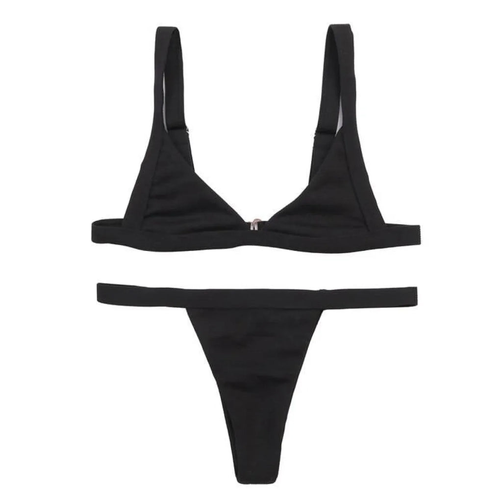 Deep-V Bikini Swimsuit