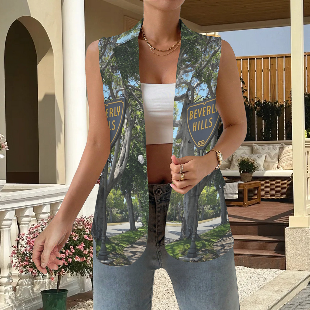NEW!!! "THAT PART" branded (rear & B.H. Street Sign front) Sleeveless Blazer Vest (Made to Order No Stock)