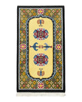 Chinese Rug 3x6 ft, Chinese Wool Rug, Tiensin Rug, Handmade Wool 3 x 6 Vintage Peking Rug, Art Deco Rug, Butterflies