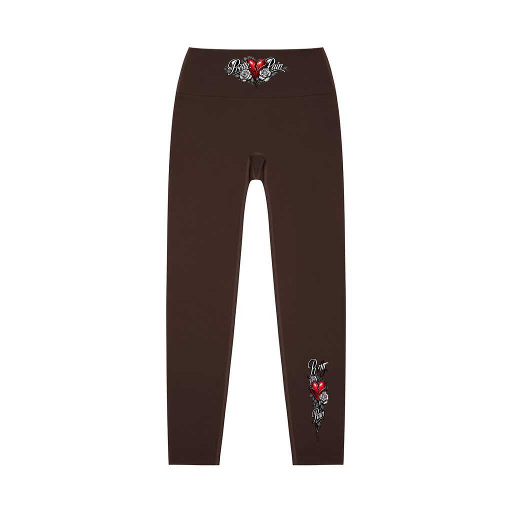 PRETTY PAIN High-Waisted Yoga Leggings
