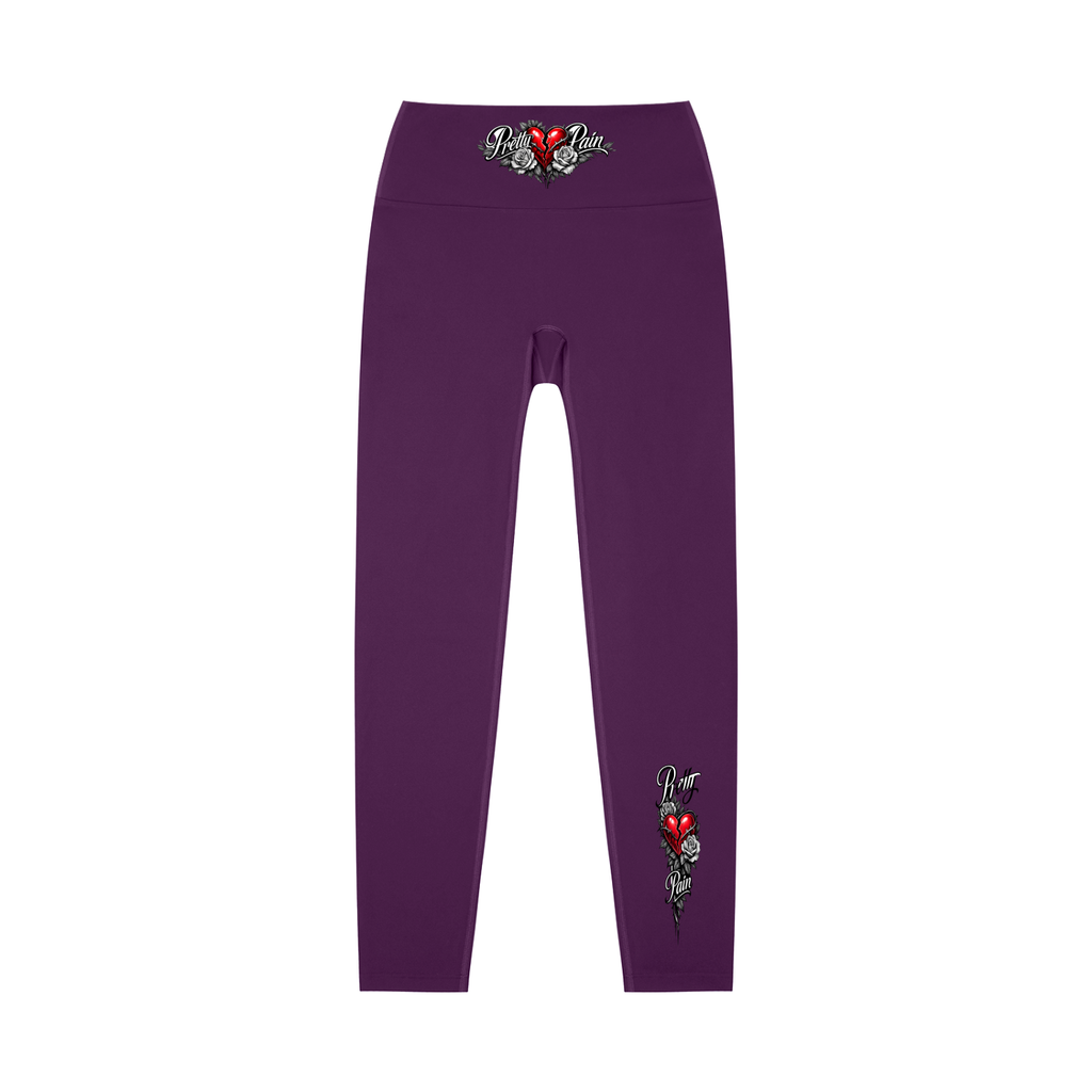 PRETTY PAIN High-Waisted Yoga Leggings