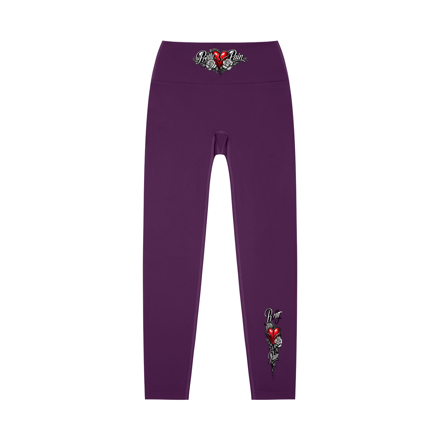 PRETTY PAIN High-Waisted Yoga Leggings