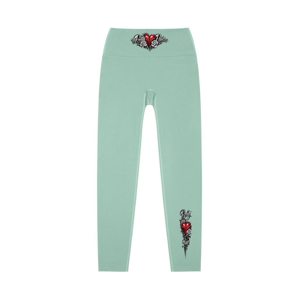 PRETTY PAIN High-Waisted Yoga Leggings