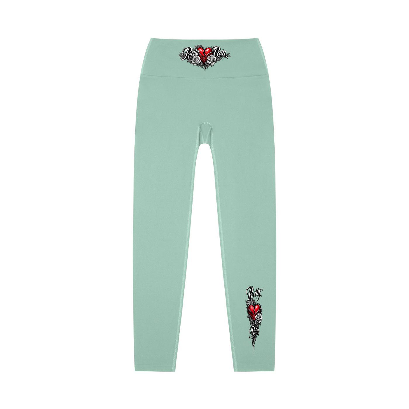 PRETTY PAIN High-Waisted Yoga Leggings