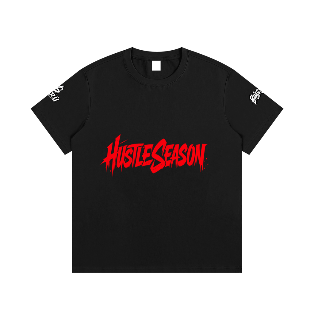 HUSTLE SEASON Essential Cotton T-Shirt