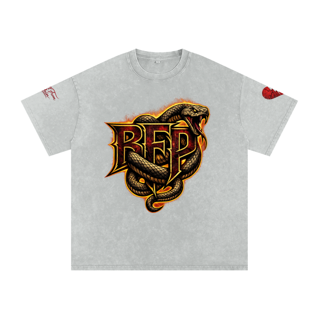 FLAME BFP Snow Washed Oversized Cotton T-Shirt