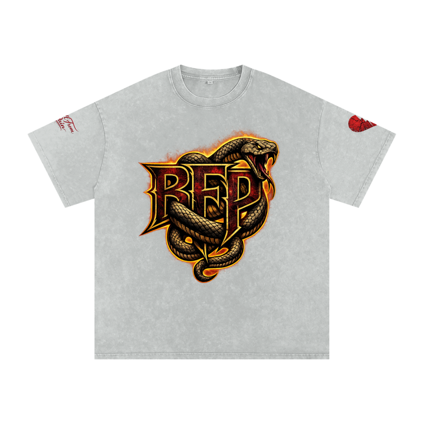 FLAME BFP Snow Washed Oversized Cotton T-Shirt