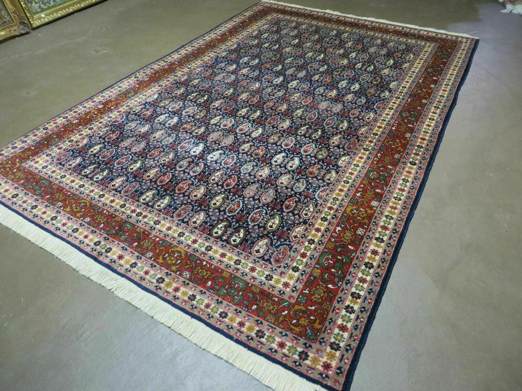 6' X 9' Vintage Fine Handmade India Paisley Rug Hand Knotted Carpet Organic Dye