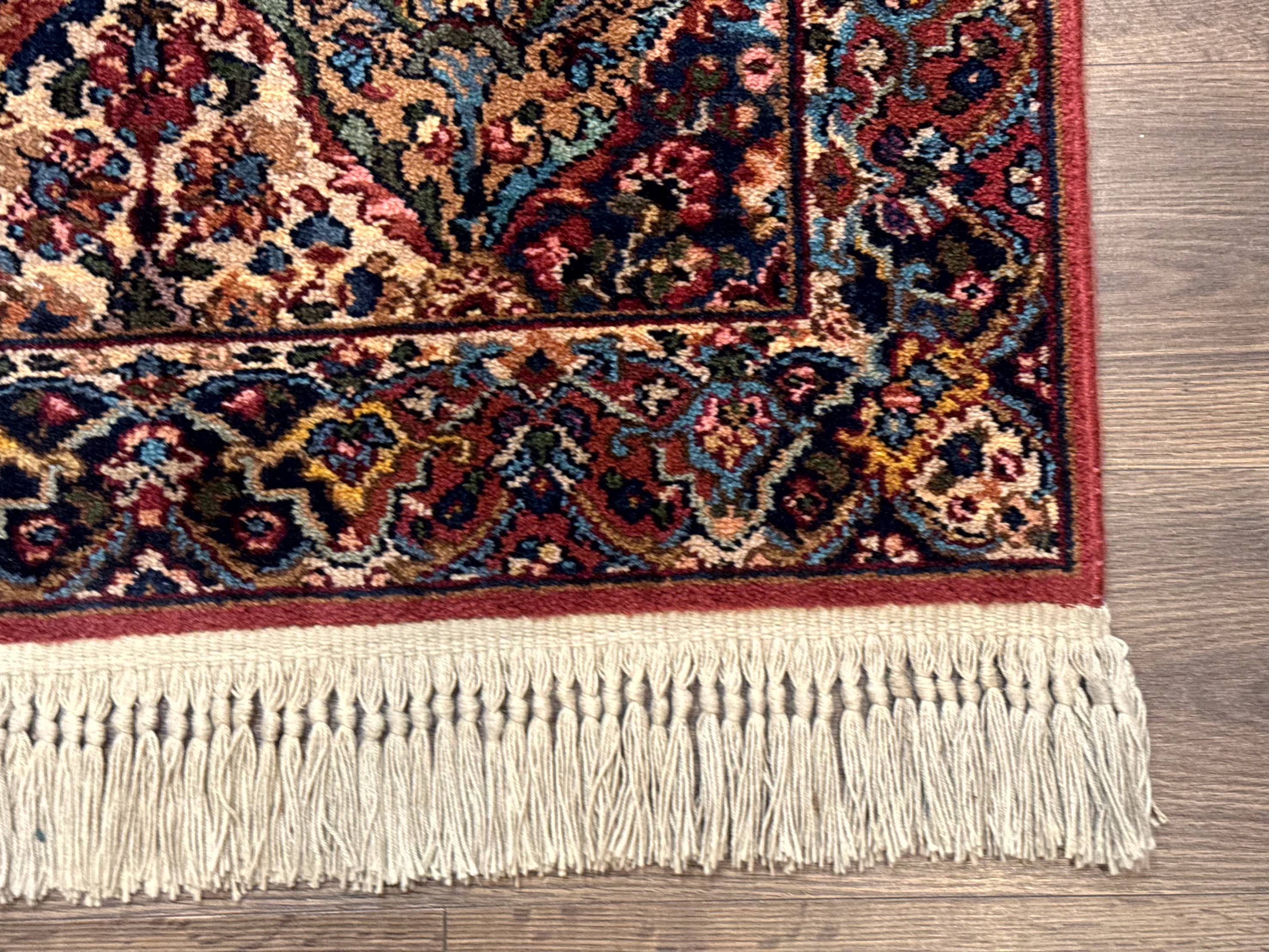 Karastan Rug 3x5 Multicolor Panel Kirman #717, Original 700 Series, Wool Pile, Discontinued