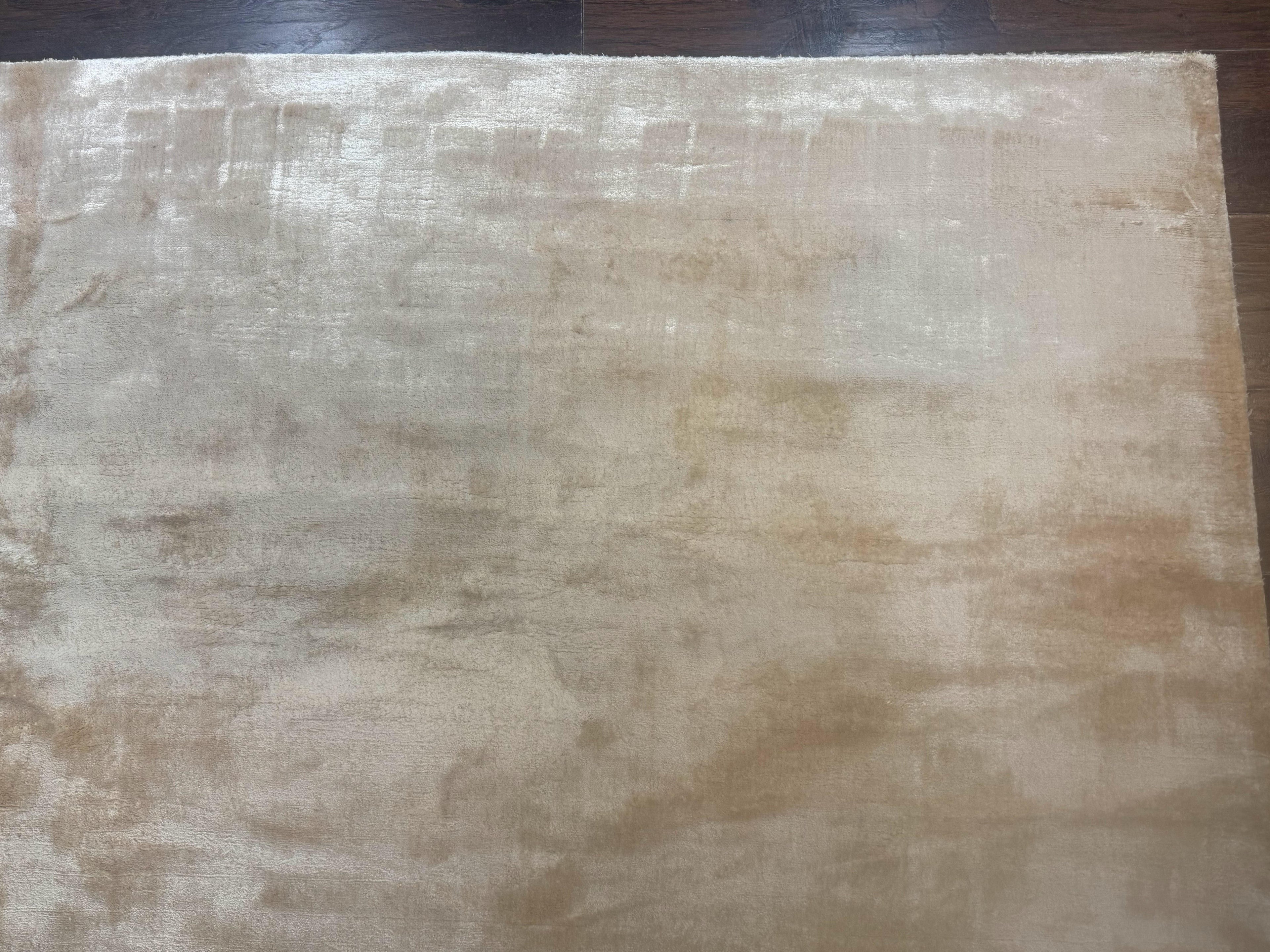 Tibetan Rug 9x11, Handmade Modern Contemporary Area Rug