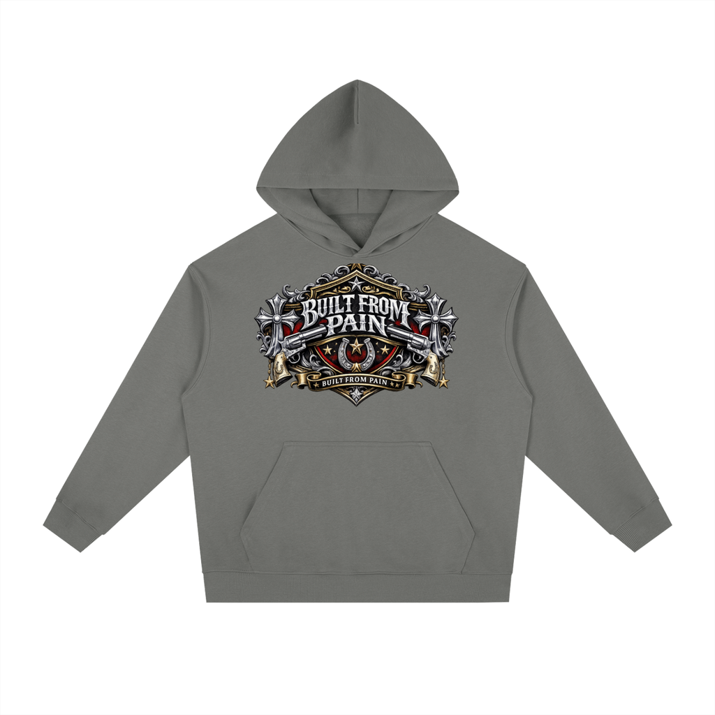 2 GUNS CHROME Essential Heavyweight Drop-Shoulder Hoodie