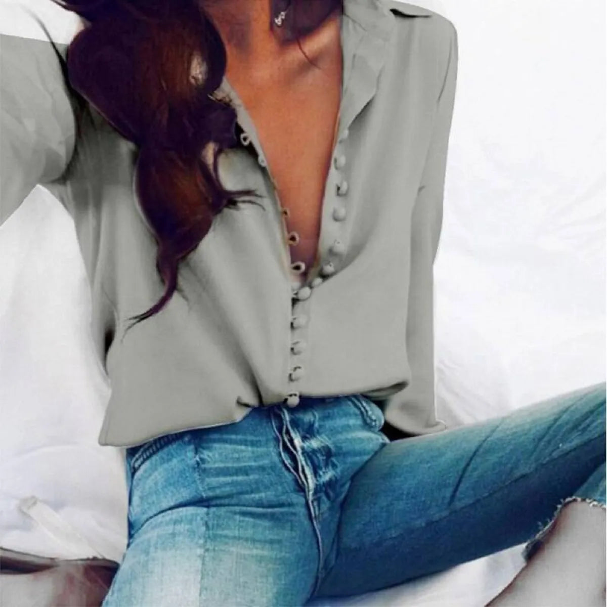 Women's Elegant Buttons Blouse