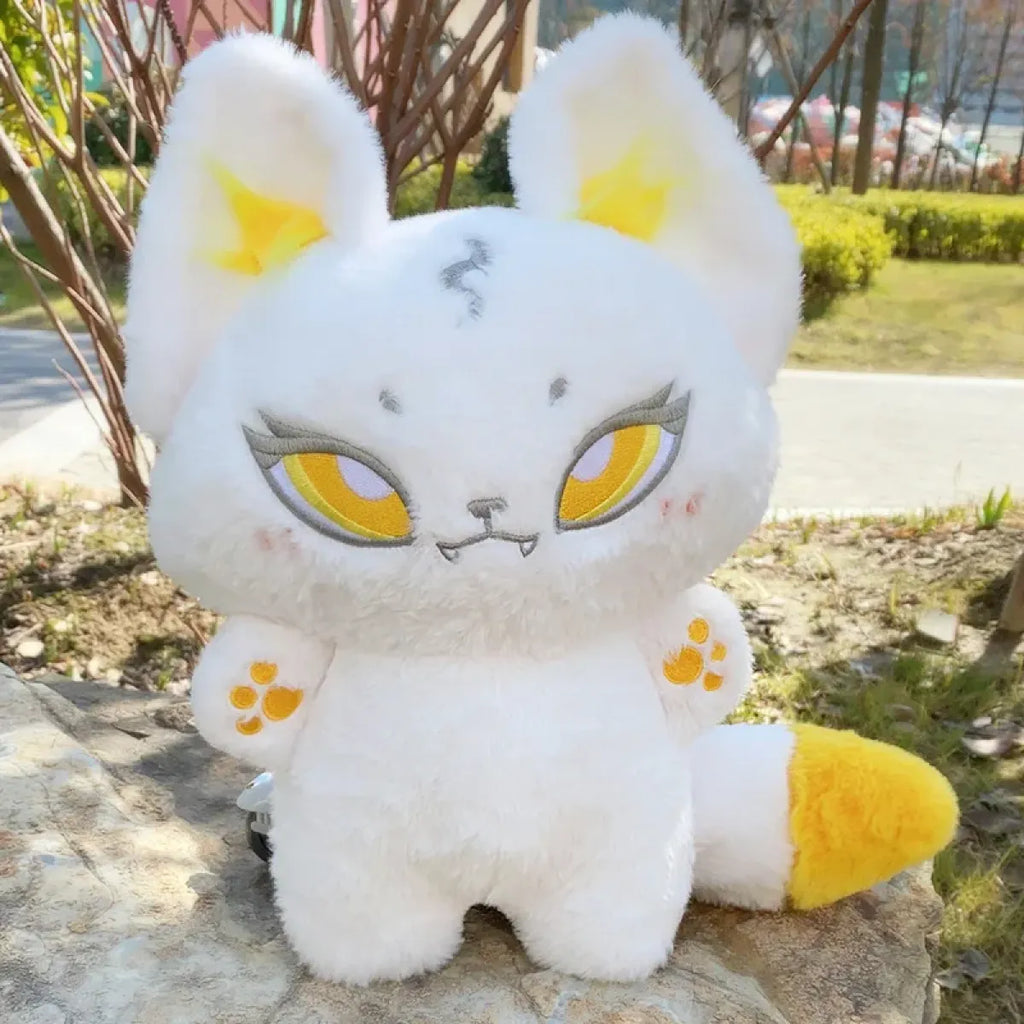 Kawaii Emotion Wolf Plush Toy - Cute Stuffed Wolf Doll