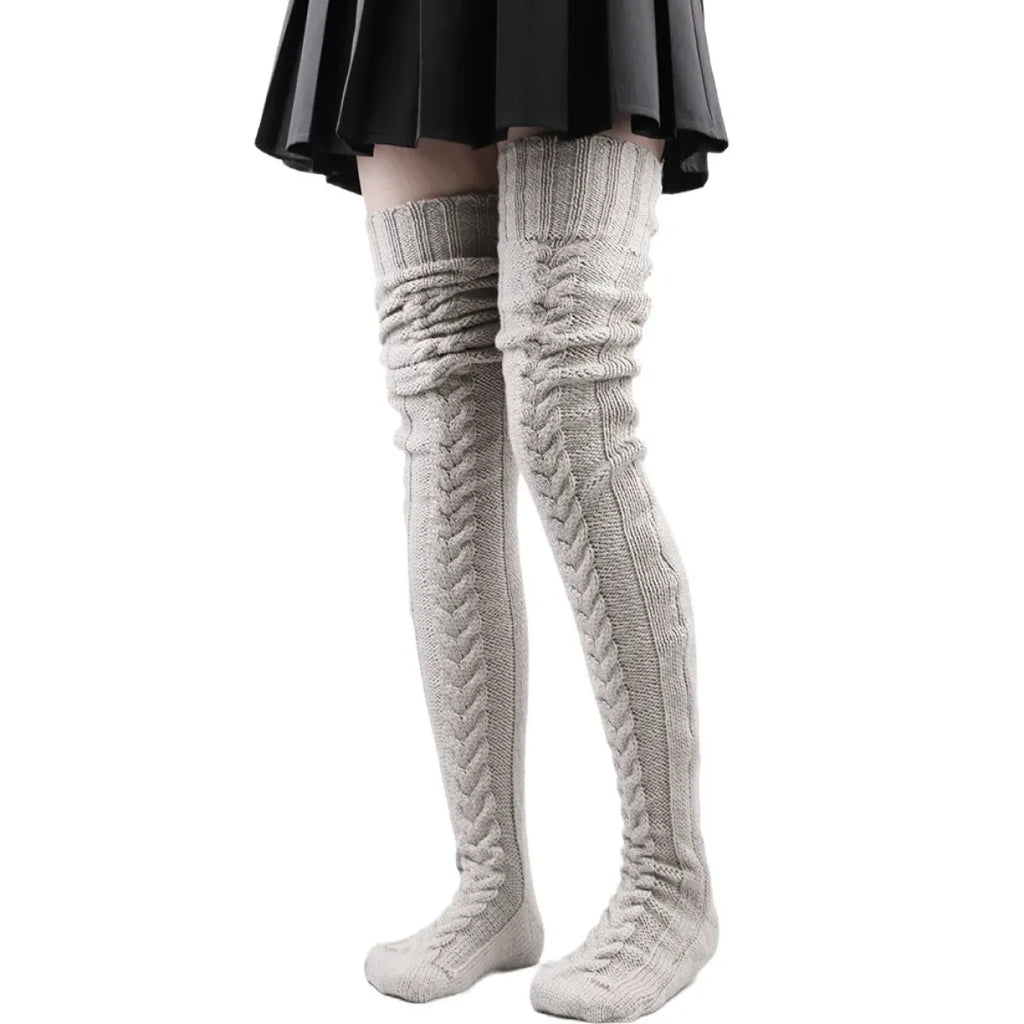 Extra Long Thigh High Stockings - Harajuku Winter Leg Warmers
