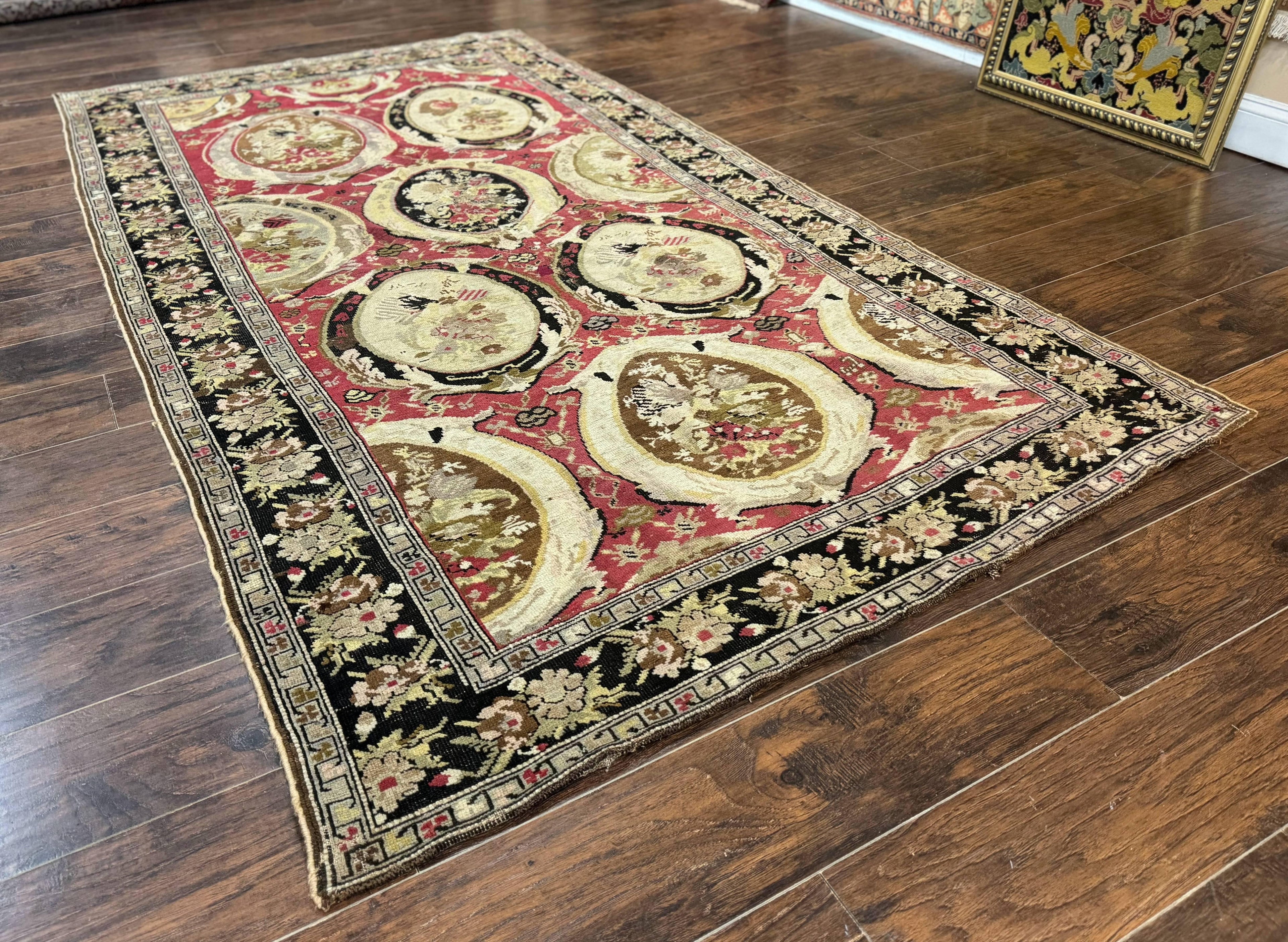 Antique Caucasian Karabakh Rug 5x10