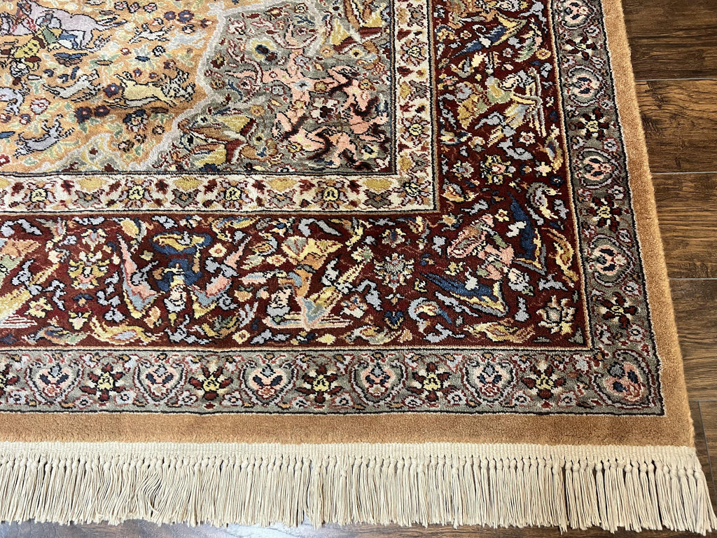 Karastan Rug 8.8 x 12 Persian Hunting Rug #723, Wool Pile