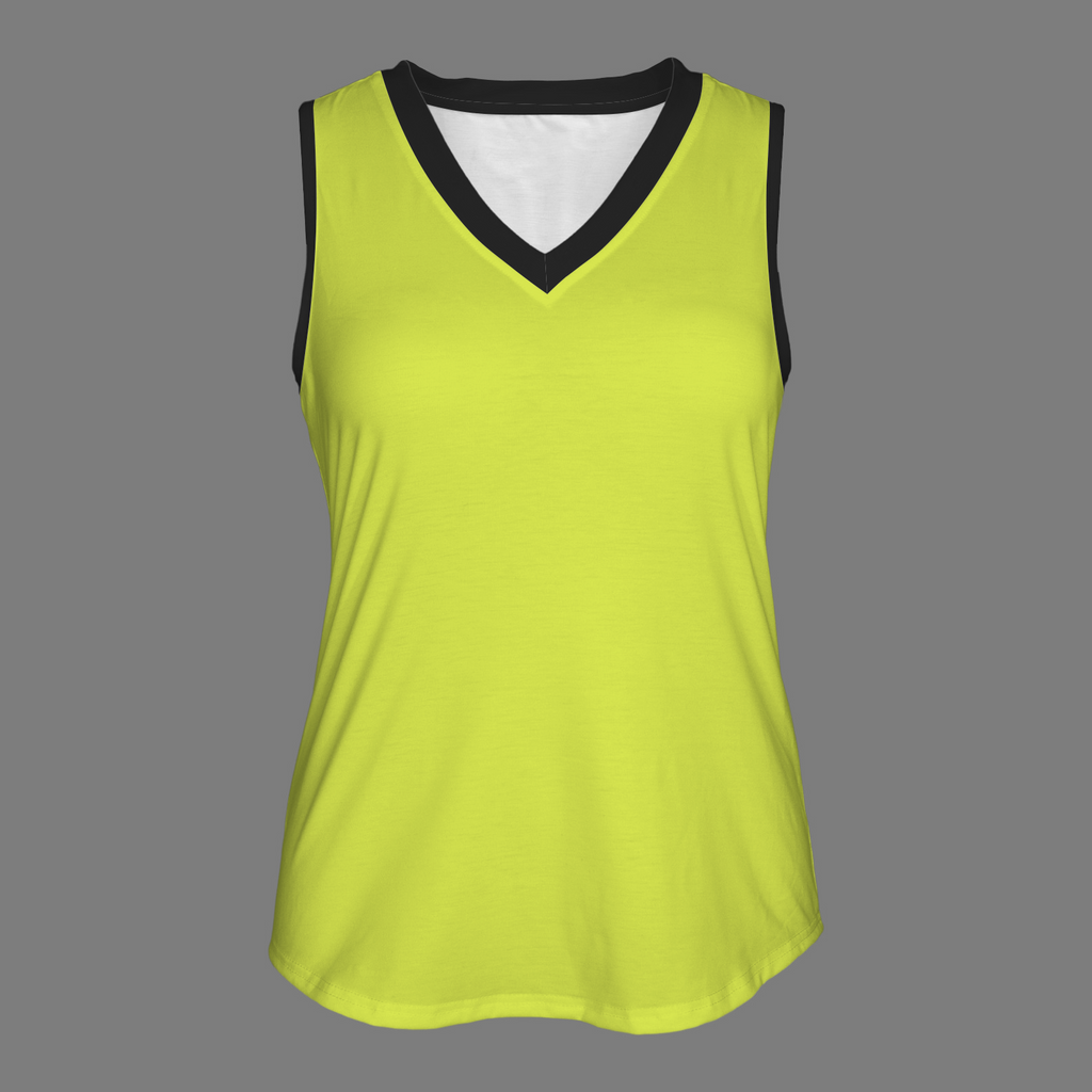 NEW!!! "THAT PART" branded (black rear) V-Neck Sleeveless Tank Top (Made to Order No Stock)