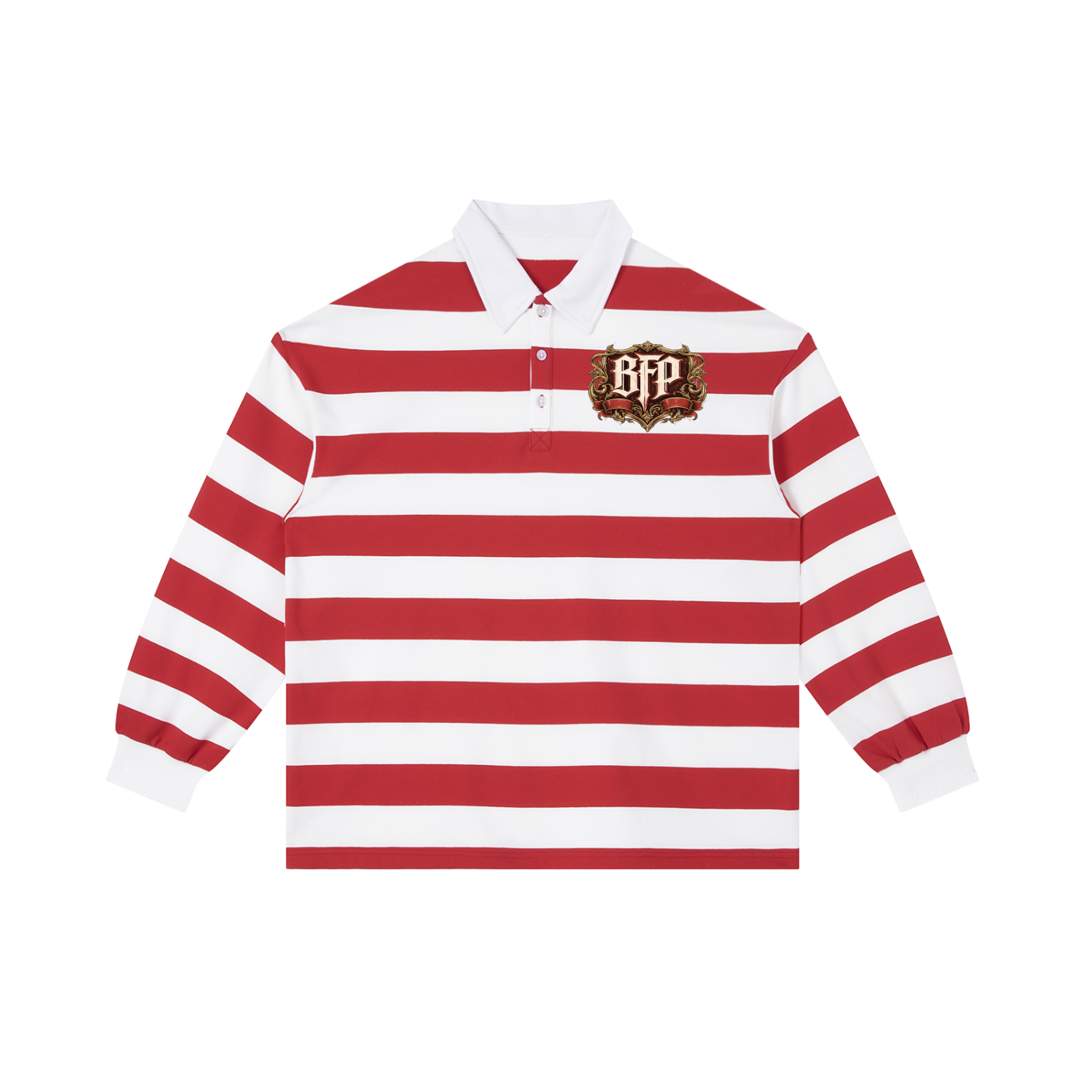 Color Block Stripe Polo Shirt