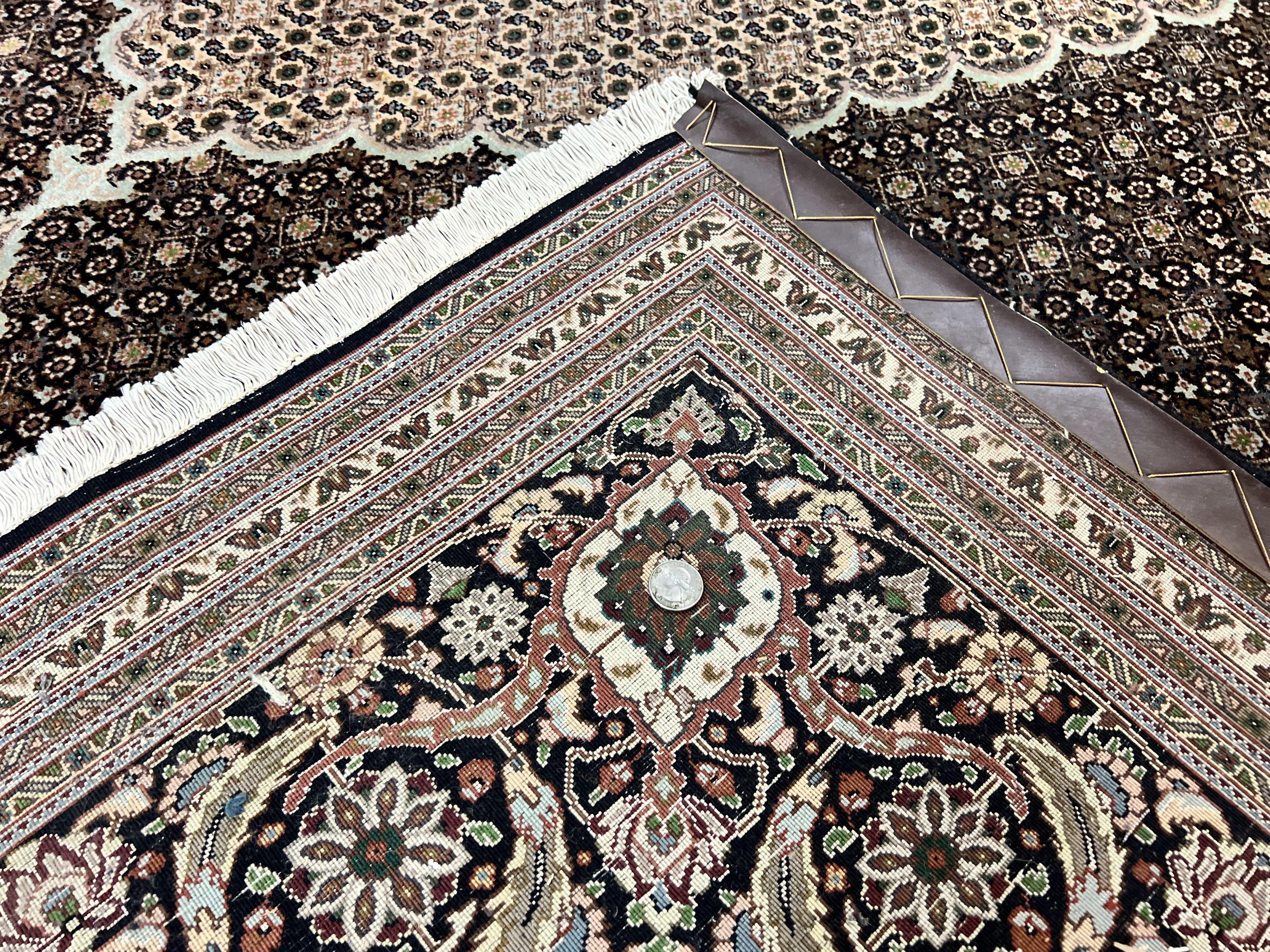 Exquisite Persian Tabriz Rug - 10x13, 400 KPSI, Herati Pattern