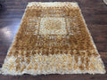 Vintage Rya Shag Rug 5.5 x 7.7