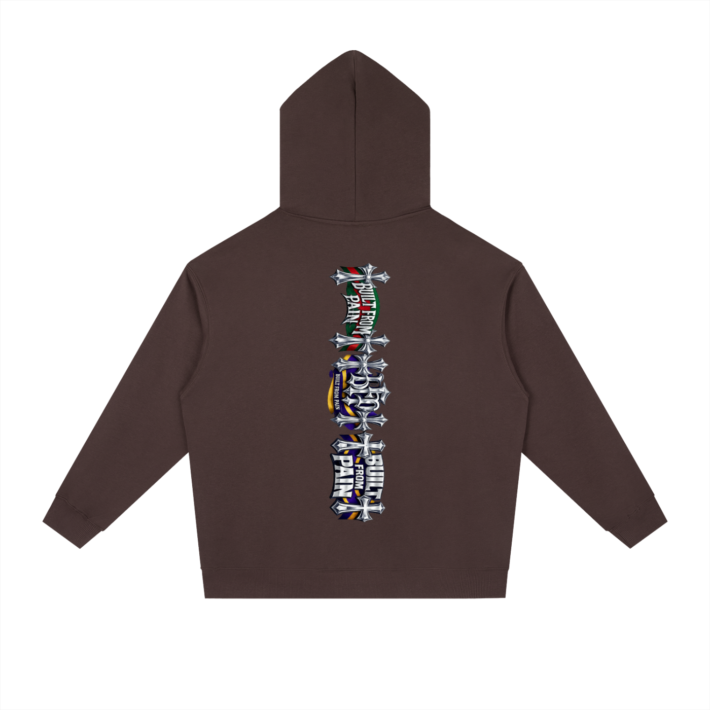 2 GUNS CHROME Essential Heavyweight Drop-Shoulder Hoodie