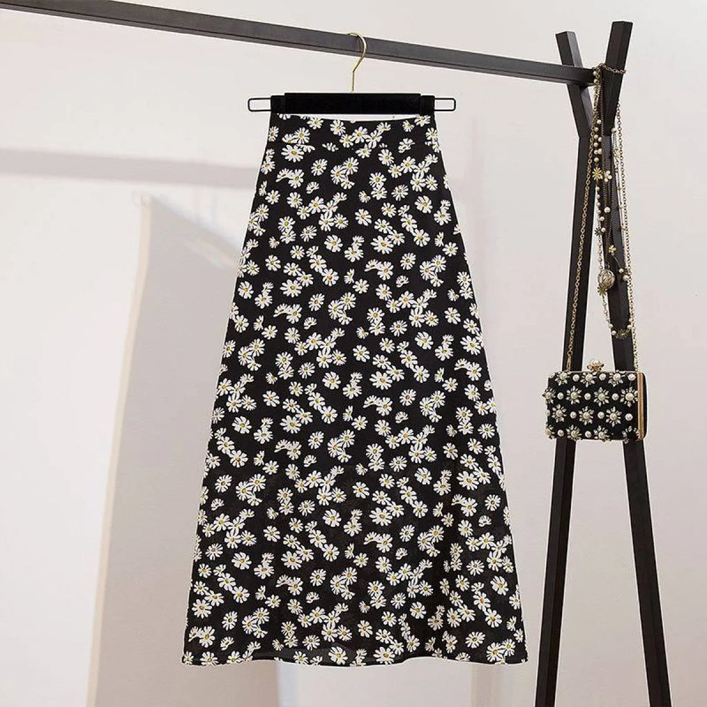 Floral Print Maxi Skirt