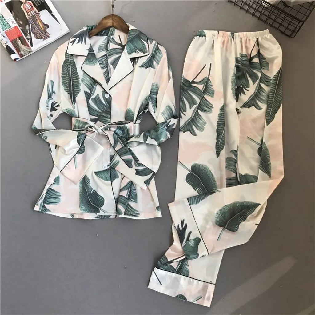 Flowers/Plant Pajama Set
