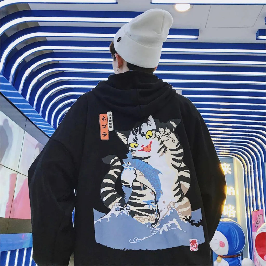 Funny Cat Hooded Jacket