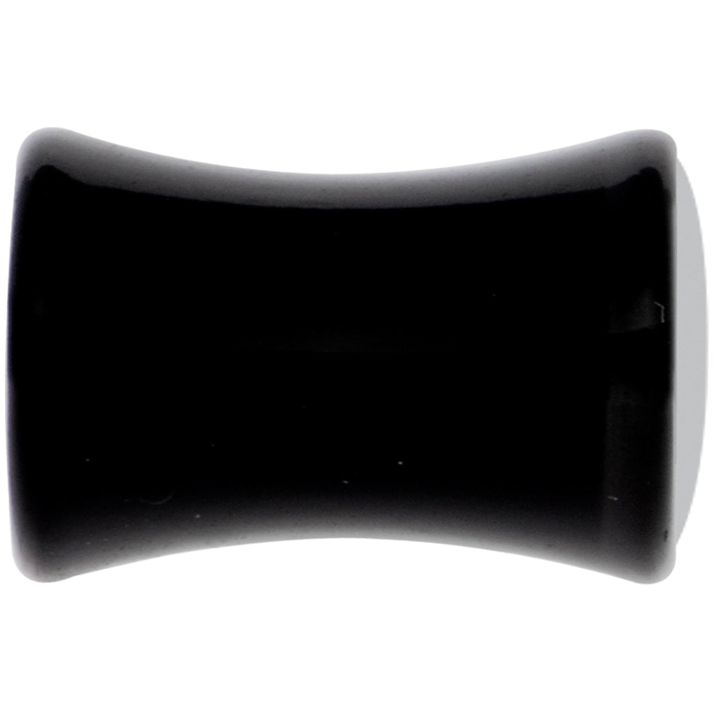 Black Acrylic Man Woman Floral Silhouette Saddle Plug Set 4G