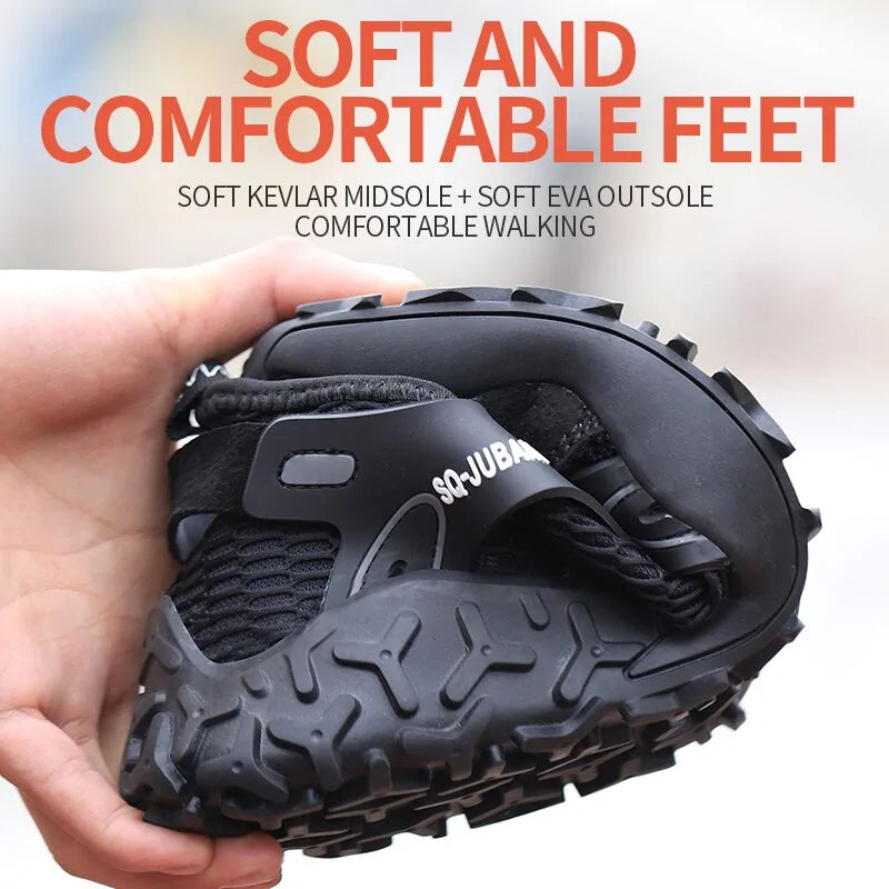 Steel Toe Anti-Collision Breathable Safety Work Boots
