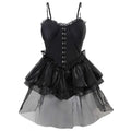 Lace One Piece Swimsuit – Gothic Corset Mini Dress Style
