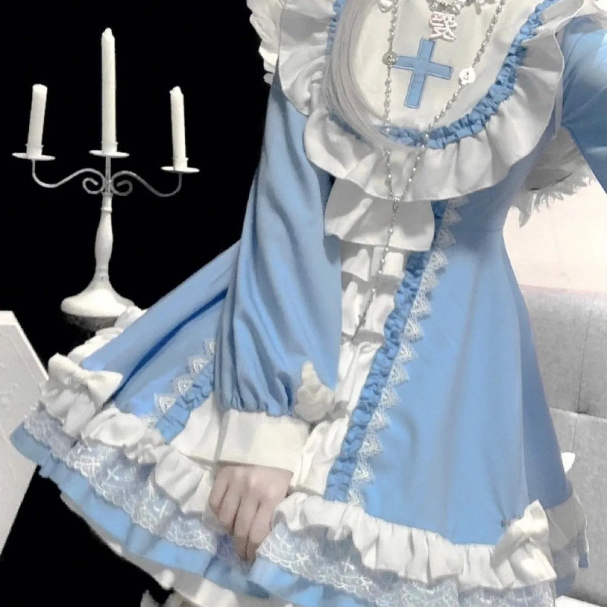 Gothic Lolita Ruffle Dress
