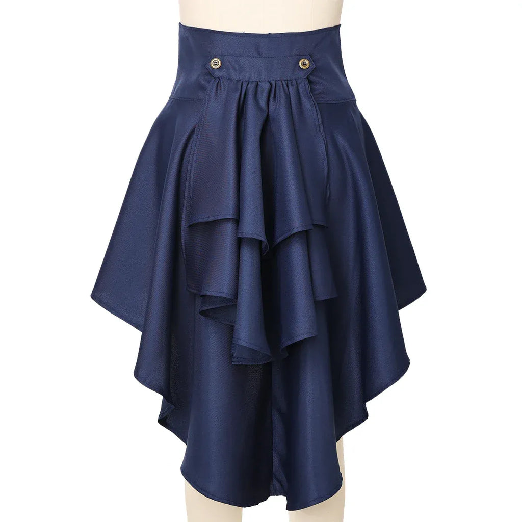 Gothic Steampunk Bustle Skirt – Victorian Corset Punk Style