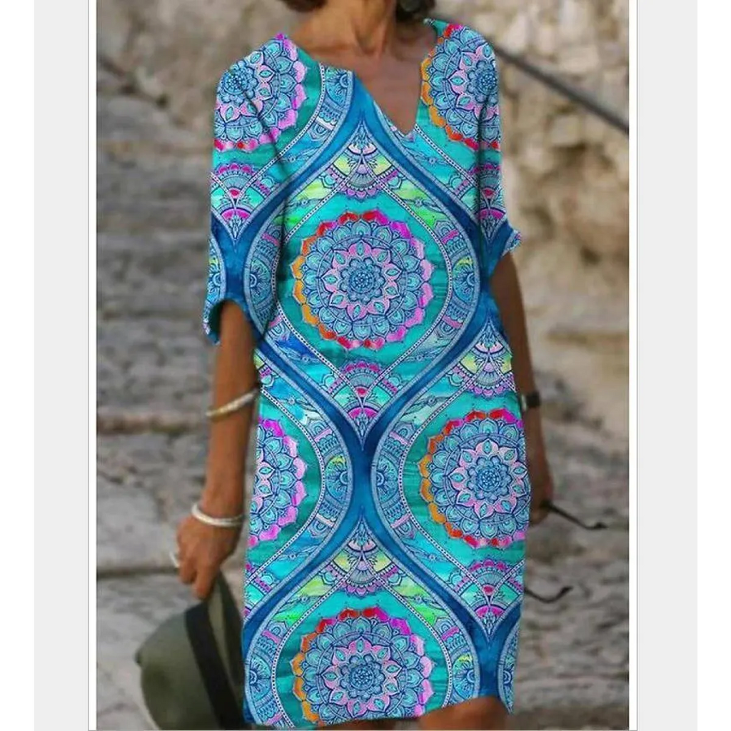 Half-Sleeved Summer Dress