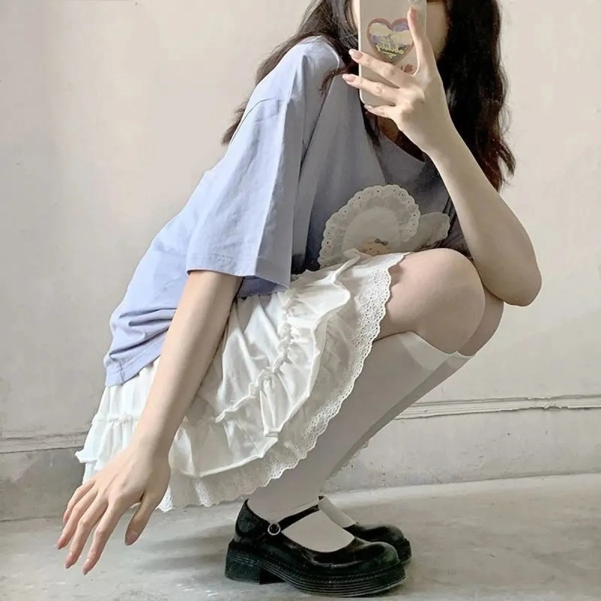 Summer Harajuku Patchwork Skirt