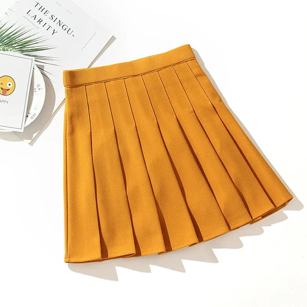 High Waist Pleated Skirt – Kawaii Harajuku Lolita Sailor Style